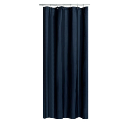 N&Y HOME Fabric Shower Curtain Liner with Magnets Standard Size, White