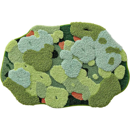 LUMI Large Ocean Blue Fluffy Bath Mat, Soft Non Slip Quick Dry Absorbent Washable Bathroom Rug, Floor Carpet for Shower, Bedroom, Kids Room 24"x43"
