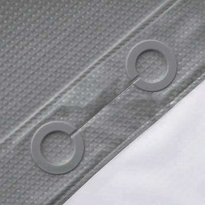 Waffle Texture Modern Waterproof Shower Curtain, Decorative Bathroom Accessory for Hotel, Salon & Dormitory Decor #GLOBAL PICKS