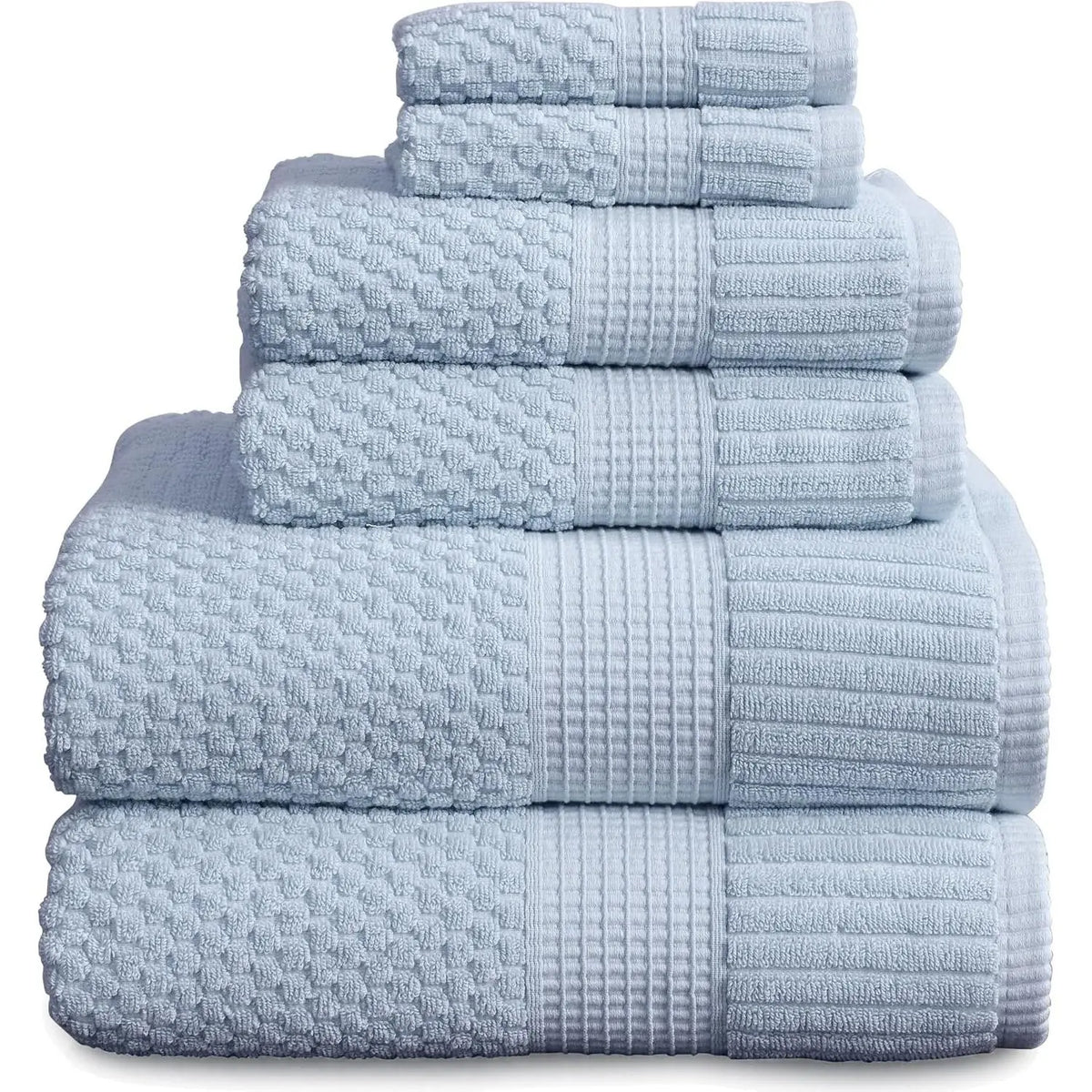 4 Pack 100% Cotton Bath Towels | Beige Towels | Oeko‑TEX Standard 100 | Soft & Absorbent, Quick‑Dry | Trinity Collection - Sand