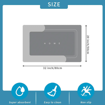Bathroom Toilet Mat, 3-Piece Set – Quick-Dry Absorbent Floor Mat with Rubber Non-Slip Backing. Suitable for bathroom, sink area, toilet, kitchen, living room, next to bathtub, laundry room, bathroom decor, bedroom, and pet drinking area.,back to school