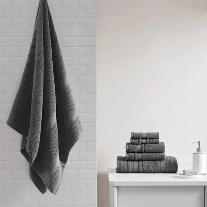 6 Piece Set Cotton Quick Dry Bath Towel
