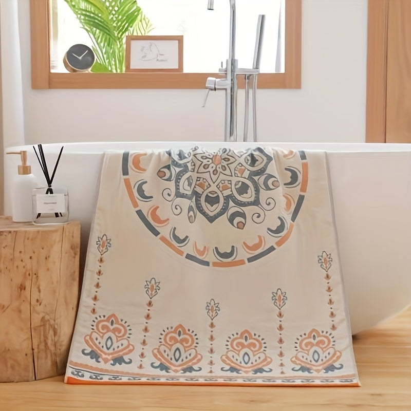 1pc 100% Cotton , Soft-Quick Dry-Absorbent , Not Pill, Not Shed Fibers.Peerfect For Home &Beach Use, 28*55inch