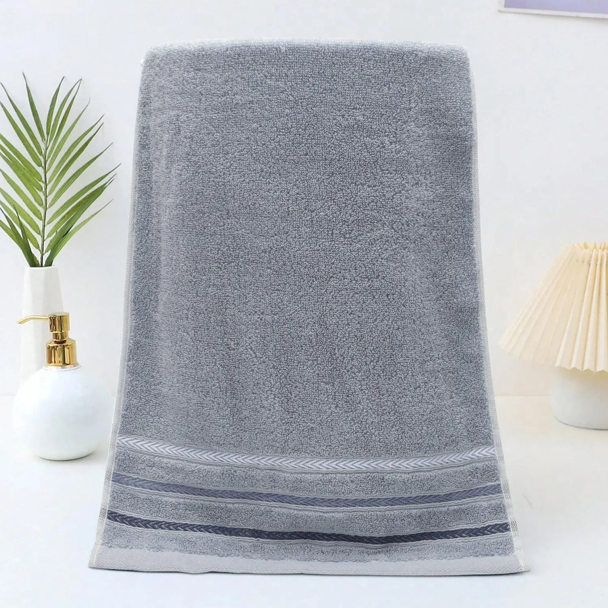 3 Pack Unisex Fade Resistant Towel Sets - Ultra Soft, Quick-Drying, Absorbent Cotton Bath Towels for Home Bathroom, Fur & Skin Care Use