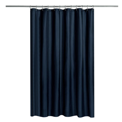 N&Y HOME Fabric Shower Curtain Liner with Magnets Standard Size, White