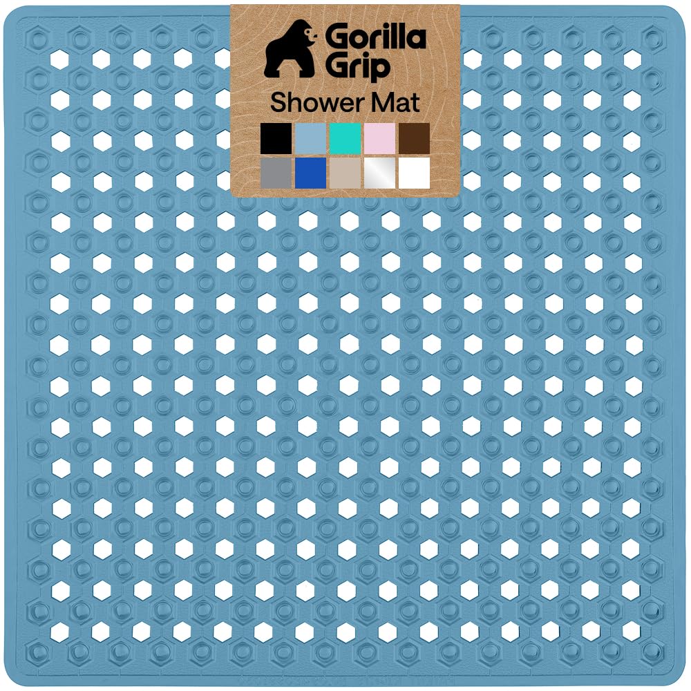 GORILLA GRIP Bath Tub Shower Mat, Bathtub Floor Liner, 35x16 White