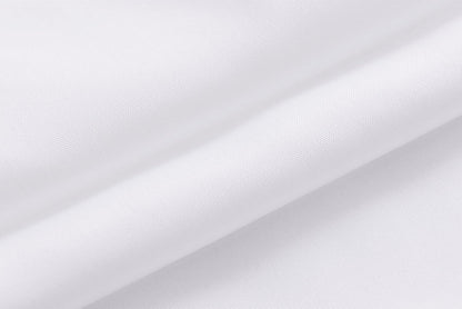 N&Y HOME Fabric Shower Curtain Liner with Magnets Standard Size, White