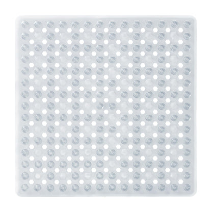Yimobra Bathtub Mat Non Slip, 34.5"X15.5" Long Shower Mat for Inside Shower, Machine Washable Bath Mat with Drain Holes & Strong Suction Cups, Soft on Feet, Bathroom Essentials, Black