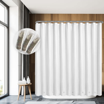 Barossa Design Oeko-tex Certified Shower Curtain Liner Standard Size, Clear
