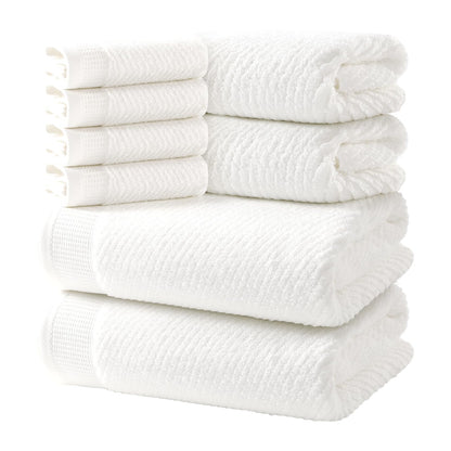 REDKISS Luxury Bath Towel Set of 8, 100% Cotton Bathroom Towels Set with 2 Bath Towels, 2 Hand Towels, 4 Washcloths, Ultra Soft Highly Absorbent Towels for Bathroom, Gym, Hotel, Spa, Brown