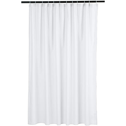 Amazon Basics Bathroom Shower Curtain, Water Resistant Fabric with Weighted Hem, Rust Resistant Grommets & Hooks, Machine Washable, 72"x72", Natural Herringbone