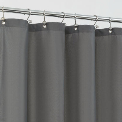 ALYVIA SPRING Waterproof Fabric Shower Curtain or Liner Black, 72x72
