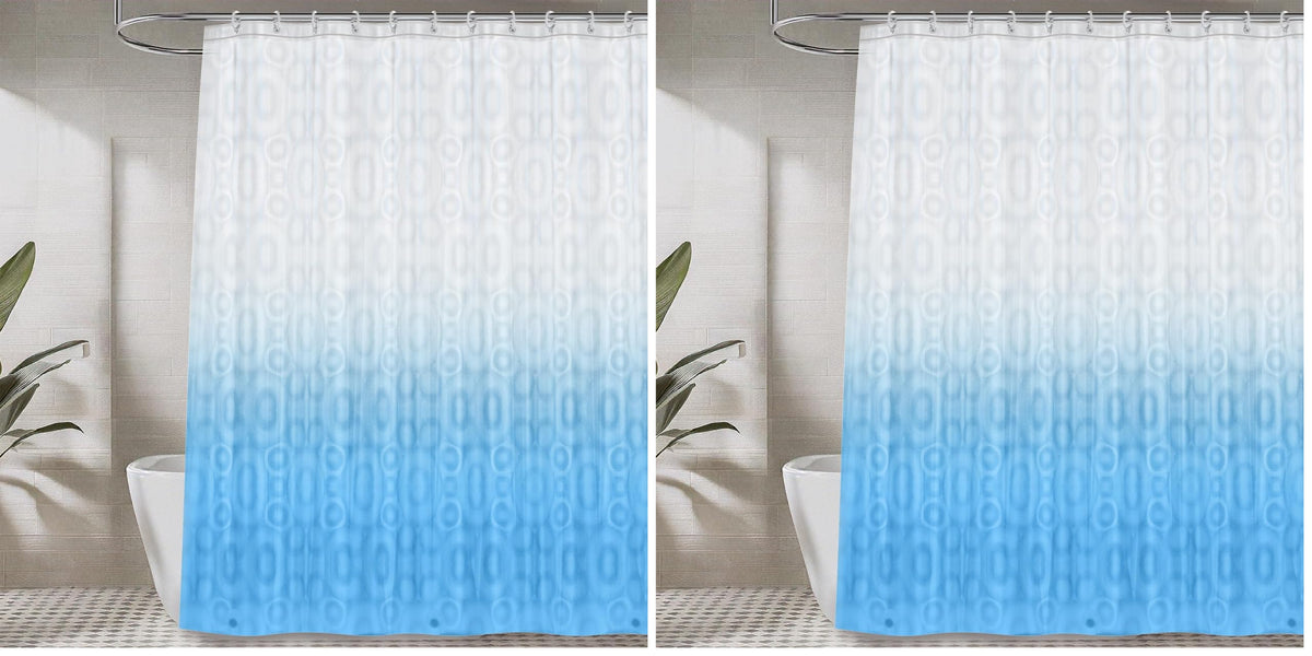LiBa Shower Curtain PEVA 8G, 72x72 Inch Waterproof White