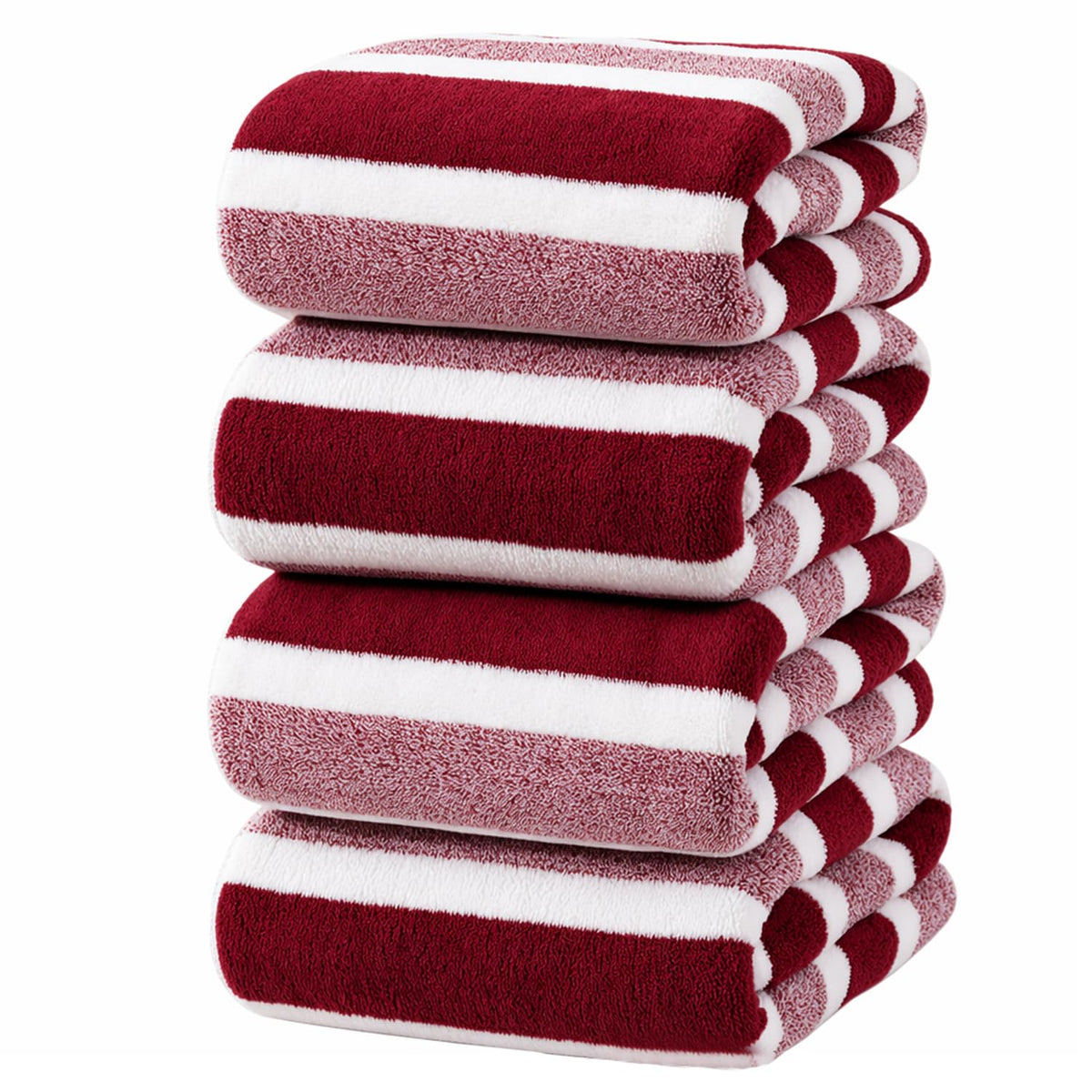 4 Pcs Large Microfiber Bath Towel Set, 34.6" x 67"(Gray)