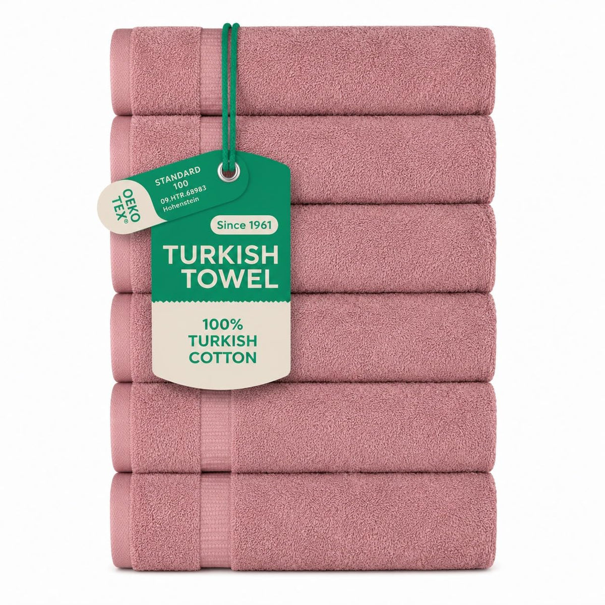 SALBAKOS 4-Piece 100% Turkish Cotton Bath Towels, 27x54 inch, White