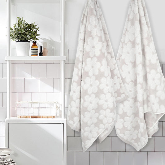 Soft Bath Towels 2 Pack, Super Absorbent Shower Towels 27.5x55 Inches