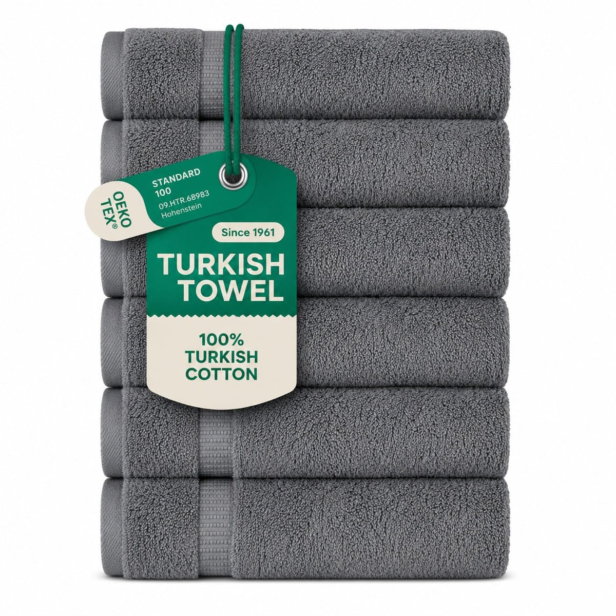 SALBAKOS 4-Piece 100% Turkish Cotton Bath Towels, 27x54 inch, White