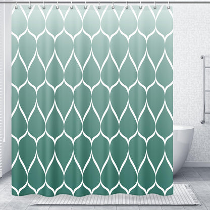 Gelbchu Grey Blend Geometric Shower Curtain for Bathroom, 72x72 Inch