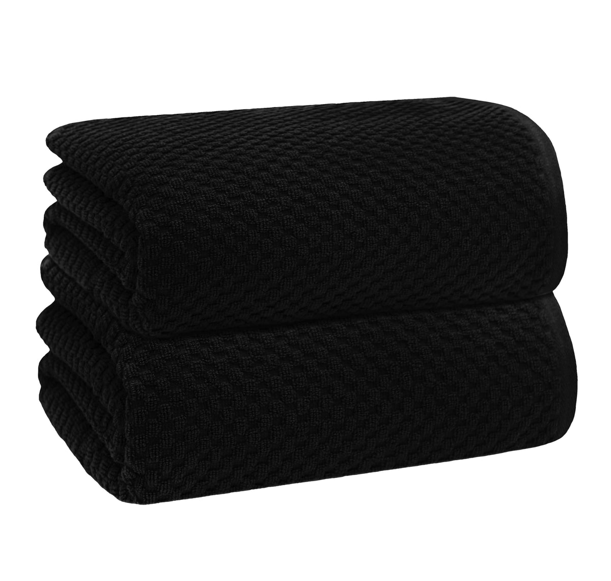 COTTON CRAFT Euro Spa Waffle Weave Bath Towels - Set of 4 Linen Towels
