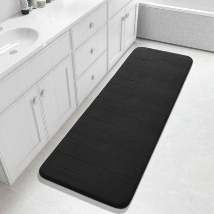 Yimobra Memory Foam Bath Mat, Super Soft & Absorbent Bathroom Rug, Grey