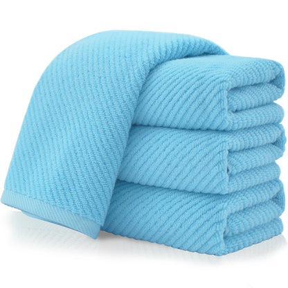 VOOVA & MOVAS 6PC Towel Set, 100% Cotton, Aqua Teal