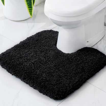 Disolla White Bathroom Rugs 17x24, Microfiber Non-Slip Plush Small Bath Mat