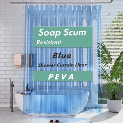 AmazerBath Shower Curtain Liner, 72x72 Clear Shower Curtain Liner, Waterproof Plastic Shower Liner, Cute Lightweight PEVA Shower Curtain for Bathroom with 3 Magnets and 12 Rustproof Metal Grommets