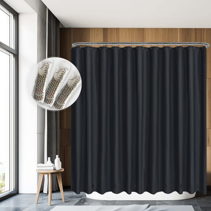 Barossa Design Oeko-tex Certified Shower Curtain Liner Standard Size, Clear
