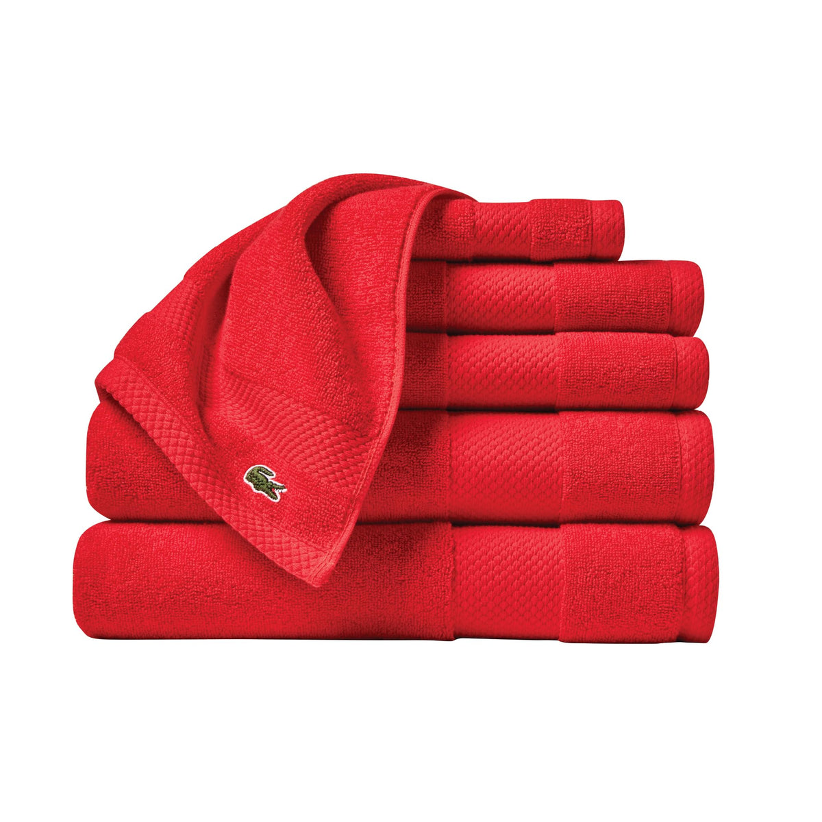Lacoste Heritage 100% Supima Cotton Bath Towel 30" x 54", Aloe