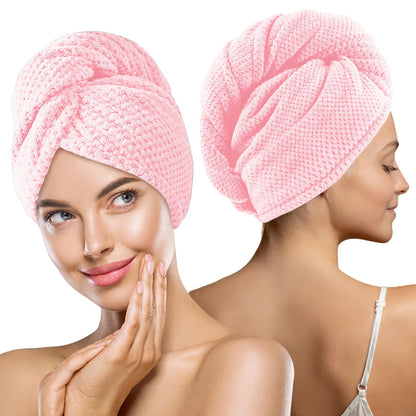 MaopaoBeauty 2 Pack Bath Towel Set 35" x 70", Extra Large Waffle Bath Towel Set, Microfiber Super Soft Highly Absorbent, Sturdy Quick Drying Towels for Bathroom, Gym, Sports, Yoga (2PCS Light Blue)