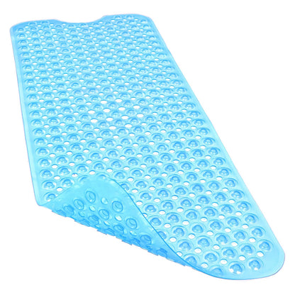 Bathtub and Shower Mats, 40x16 Inch Extra Large Non Slip Soft Bath Tub Mat with Suction Cups and Drain Holes for Bathroom Floor and Keep Tubs Clean, Machine Washable, Black