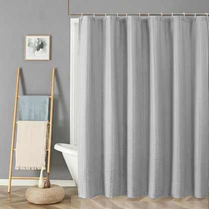 Aiyufeng Moga Sage Green Shower Curtain - 3D Embossed Textured Shower Curtains for Bathroom, Luxury Polyester Cloth Bath Curtain, 72Wx72H, Green