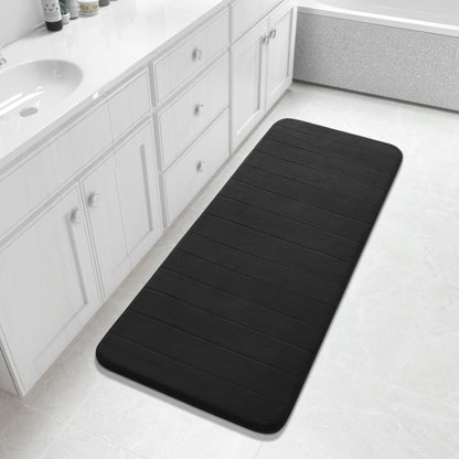 Yimobra Memory Foam Bath Mat, Super Soft & Absorbent Bathroom Rug, Grey