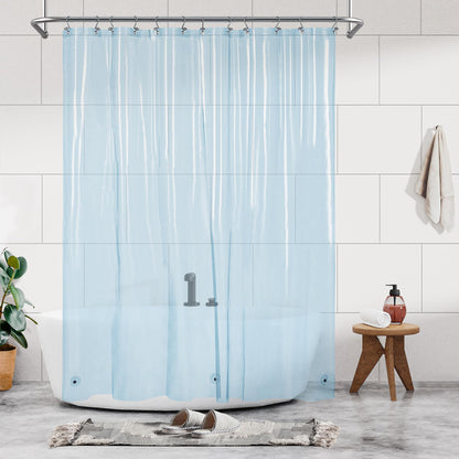Barossa Design Oeko-tex Certified Shower Curtain Liner Standard Size, Clear