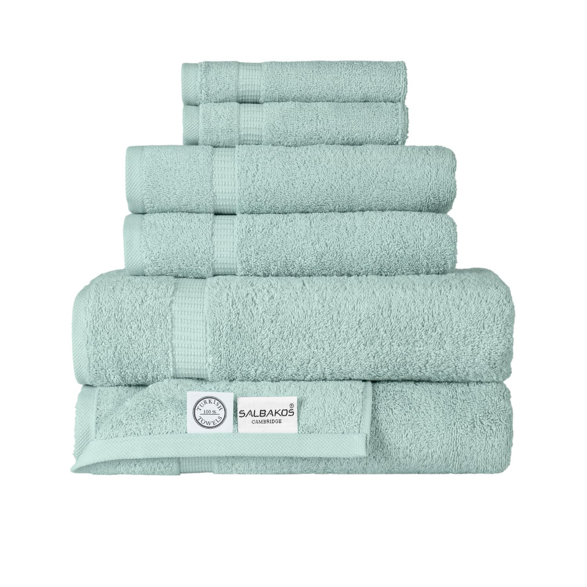 SALBAKOS 4-Piece 100% Turkish Cotton Bath Towels, 27x54 inch, White