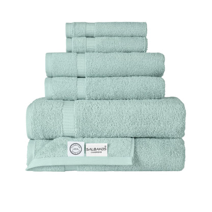 SALBAKOS 4-Piece 100% Turkish Cotton Bath Towels, 27x54 inch, White