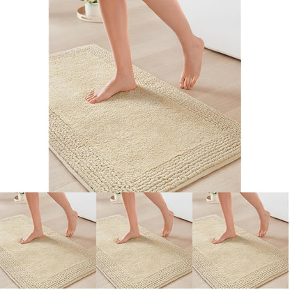Madison Park Splendor Reversible 100% Cotton Bath Rug, 20 x 30, White