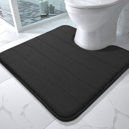 Yimobra Memory Foam Bath Mat, Super Soft & Absorbent Bathroom Rug, Grey