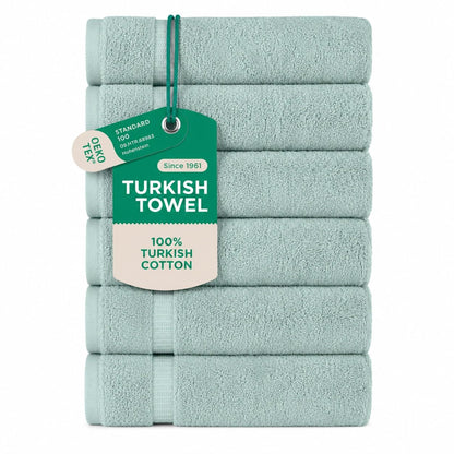 SALBAKOS 4-Piece 100% Turkish Cotton Bath Towels, 27x54 inch, White