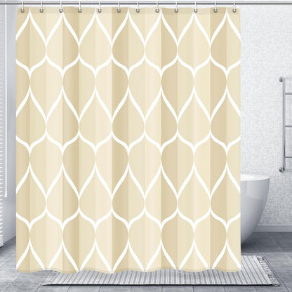 Gelbchu Grey Blend Geometric Shower Curtain for Bathroom, 72x72 Inch