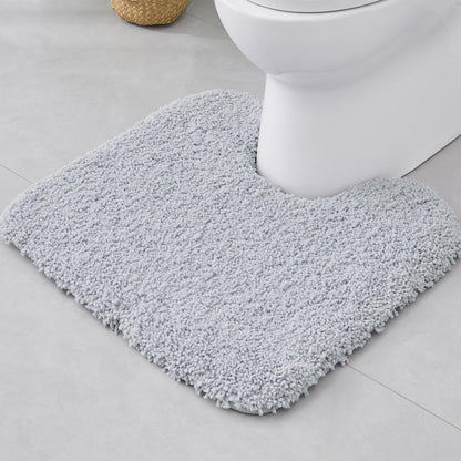 Disolla White Bathroom Rugs 17x24, Microfiber Non-Slip Plush Small Bath Mat