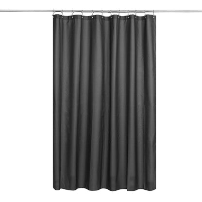 N&Y HOME Fabric Shower Curtain Liner with Magnets Standard Size, White