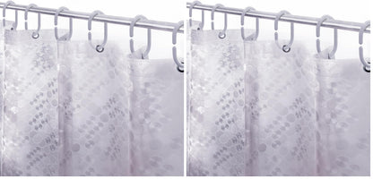 LiBa Shower Curtain PEVA 8G, 72x72 Inch Waterproof White