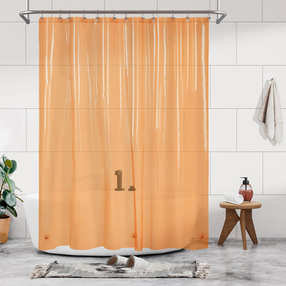 Barossa Design Oeko-tex Certified Shower Curtain Liner Standard Size, Clear