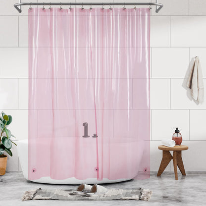 Barossa Design Oeko-tex Certified Shower Curtain Liner Standard Size, Clear