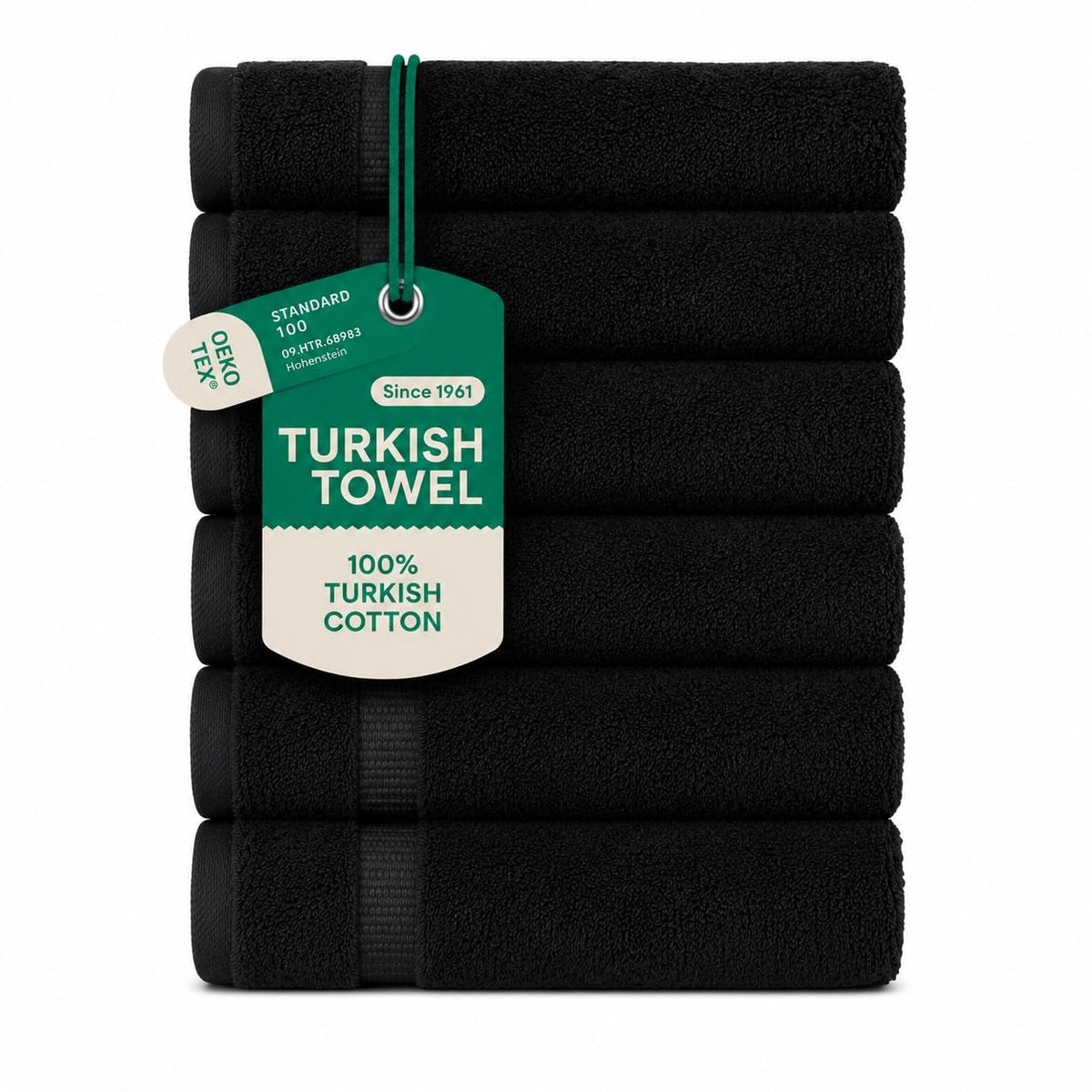 SALBAKOS 4-Piece 100% Turkish Cotton Bath Towels, 27x54 inch, White