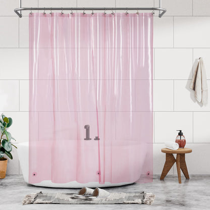 Barossa Design Oeko-tex Certified Shower Curtain Liner Standard Size, Clear