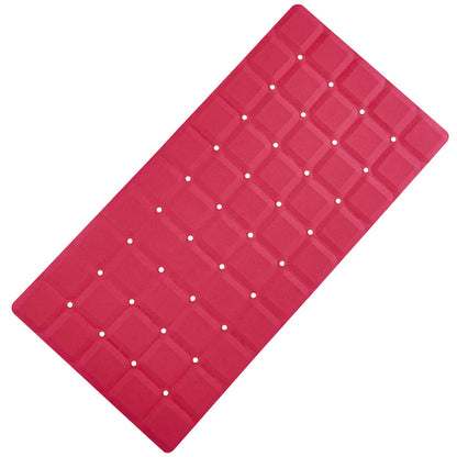 Webos Foldable Silicone Bathtub Mat: Jumbo Size Heavy Duty Safety Bath Mat for Tub Without Suction Cups Non Slip Bath & Shower Mat for Textured, Reglazed, Refinished Tub (Grey, 35.8 x 17.7)