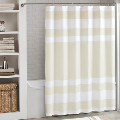 Madison Park Spa Waffle Shower Curtain for Bathroom, 72 x 72, Grey