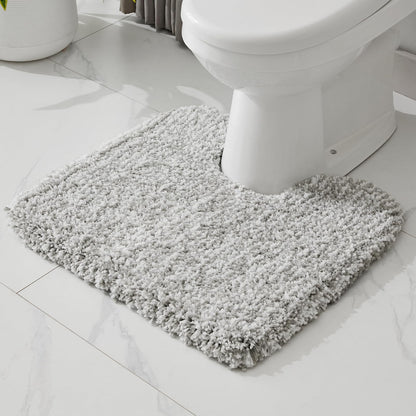 Disolla White Bathroom Rugs 17x24, Microfiber Non-Slip Plush Small Bath Mat